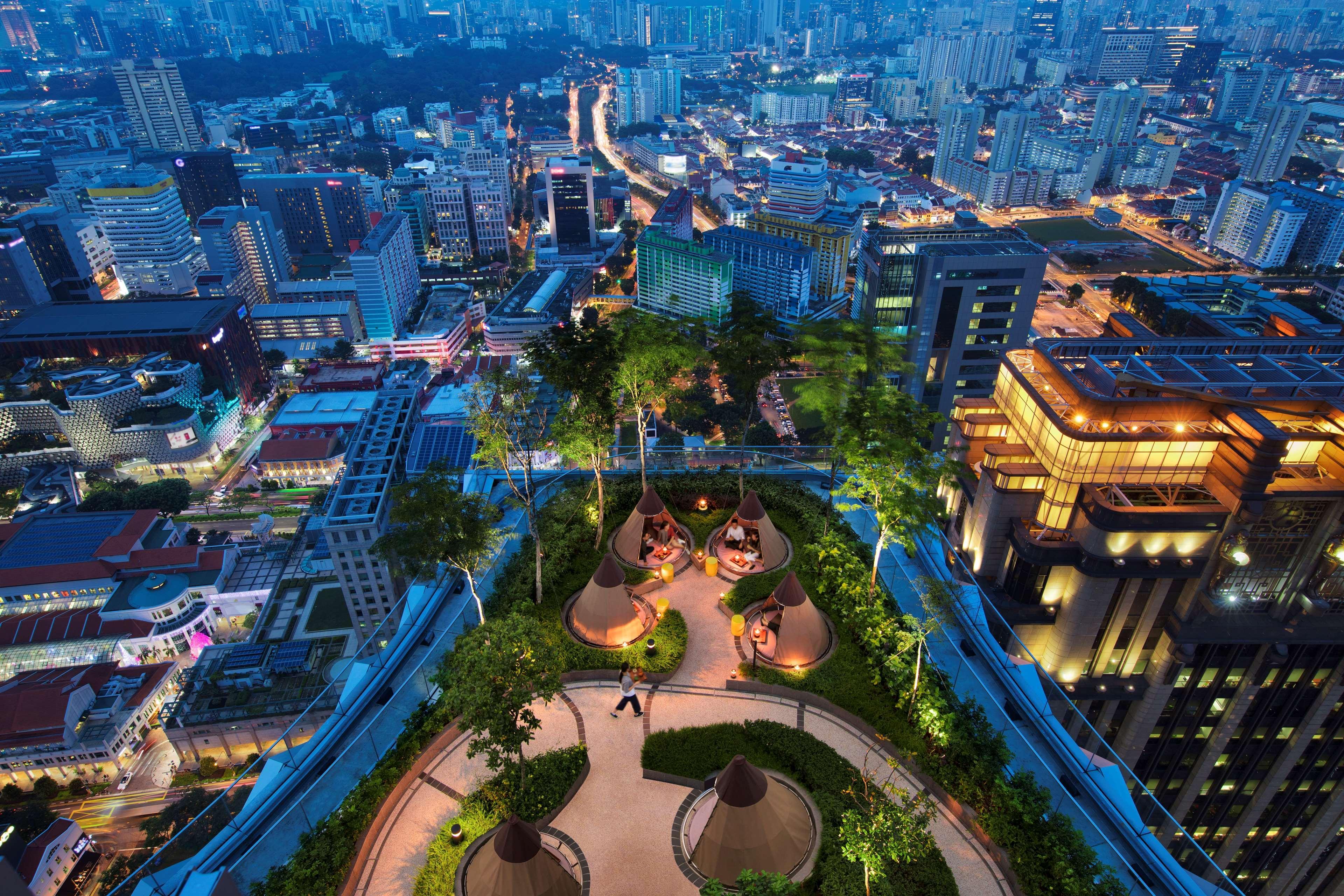 Andaz Singapore, By Hyatt Exterior photo The park at night